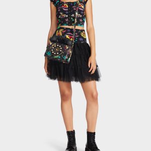 80TH BASH CROPPED PUFF SLEEVE TOP TATTOO | RE:LUV