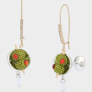 MARTINI DROP EARRINGS GREEN