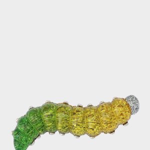 WORM BROOCH GREEN