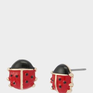 LADYBUG STUD EARRINGS RED