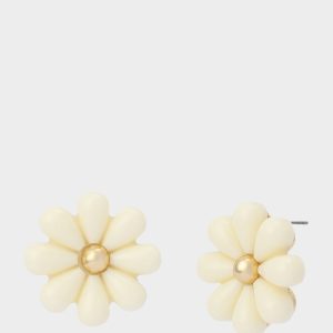 DAISY STUD EARRINGS IVORY