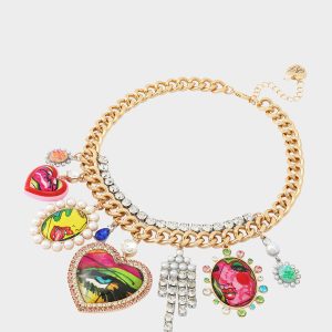 ART CAMPAIGN CHARM NECKLACE MULTI