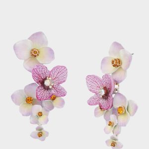 FLOWER BOUQUET EARRINGS PURPLE