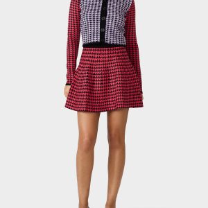 HOT IN HOUNDSTOOTH SET PINK MULTI