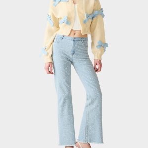BOW CARDIGAN IVORY