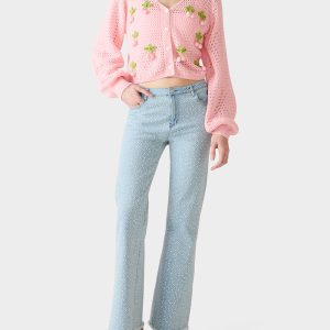 CHERRY CARDIGAN PINK