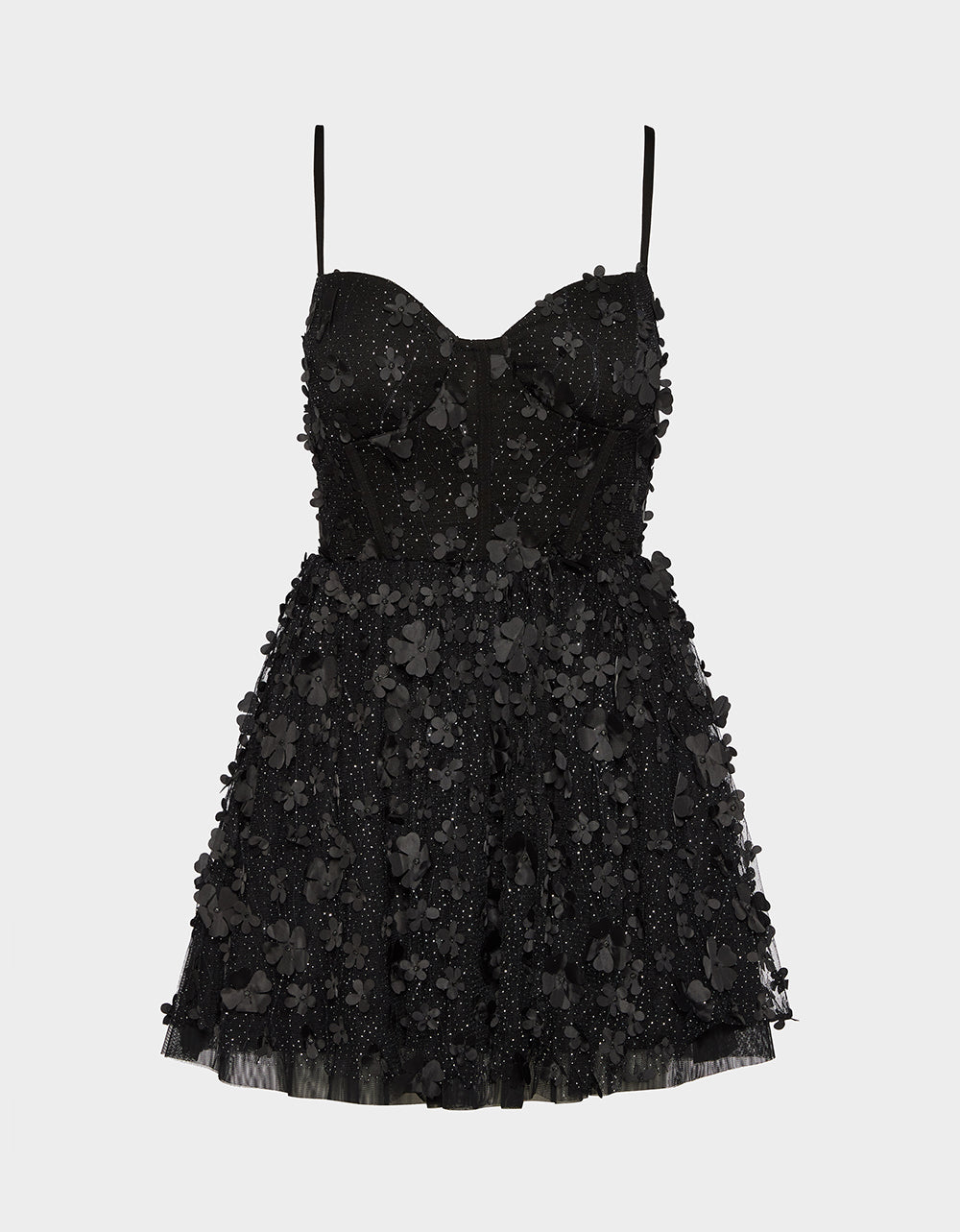 MIDNIGHT BLOOM DRESS BLACK - Image 2
