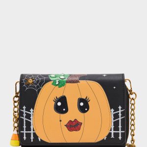 GOURDGOUS WALLET ON CHAIN BLACK MULTI