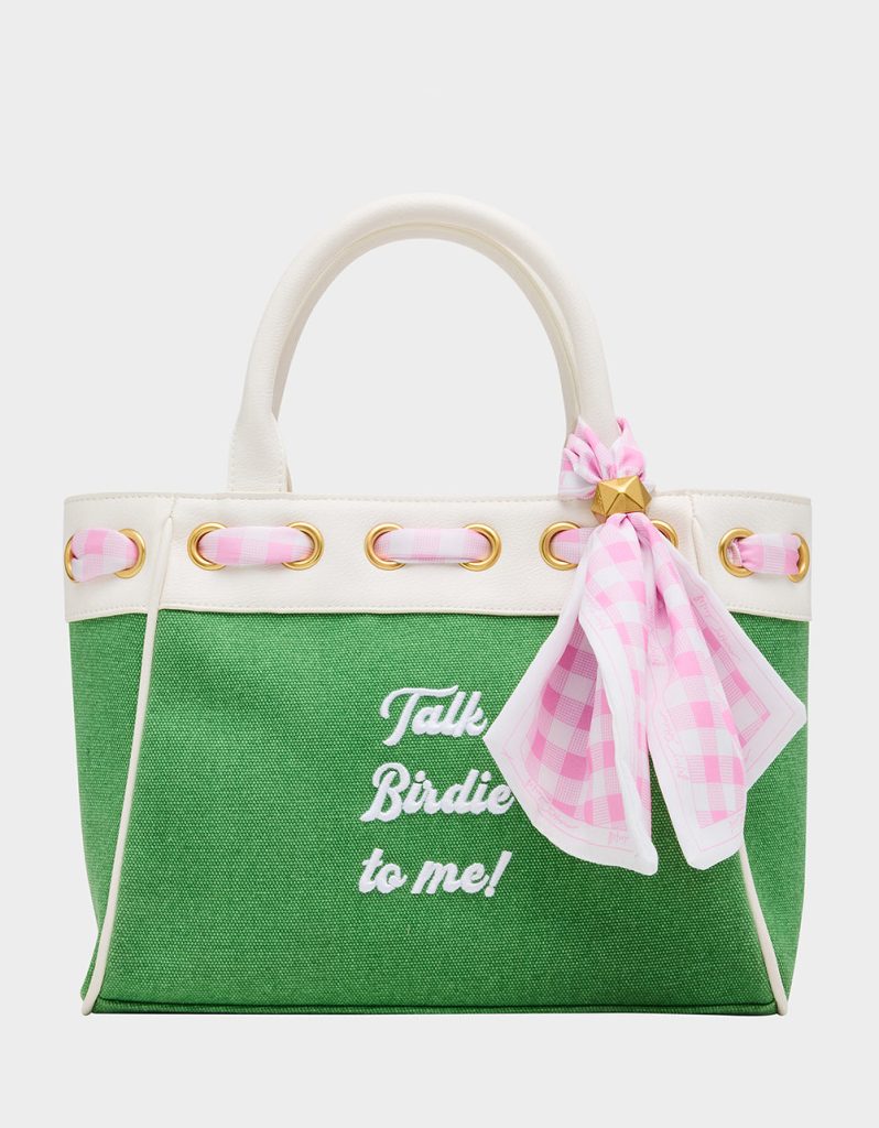 TALK BIRDIE TO ME SATCHEL GREEN