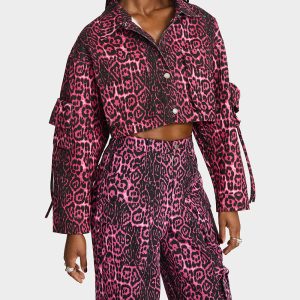 YUKI CROPPED JACKET PINK