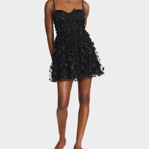 MIDNIGHT BLOOM DRESS BLACK