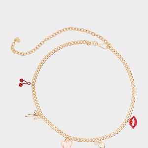 MULTI CHARM CHAIN BELT GOLD