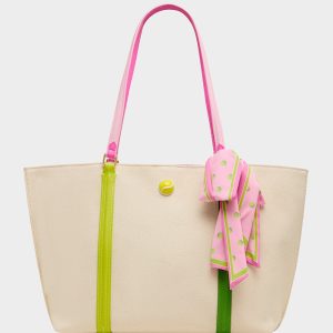 MISS MATCH TOTE NATURAL MULTI